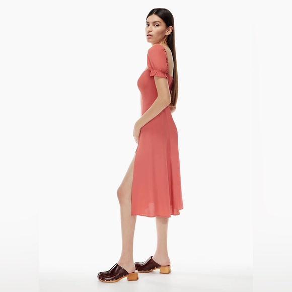 NWT Aritzia Wilfred Fannie Dress - WARM SIENNA RED (6) - Picture 4 of 9